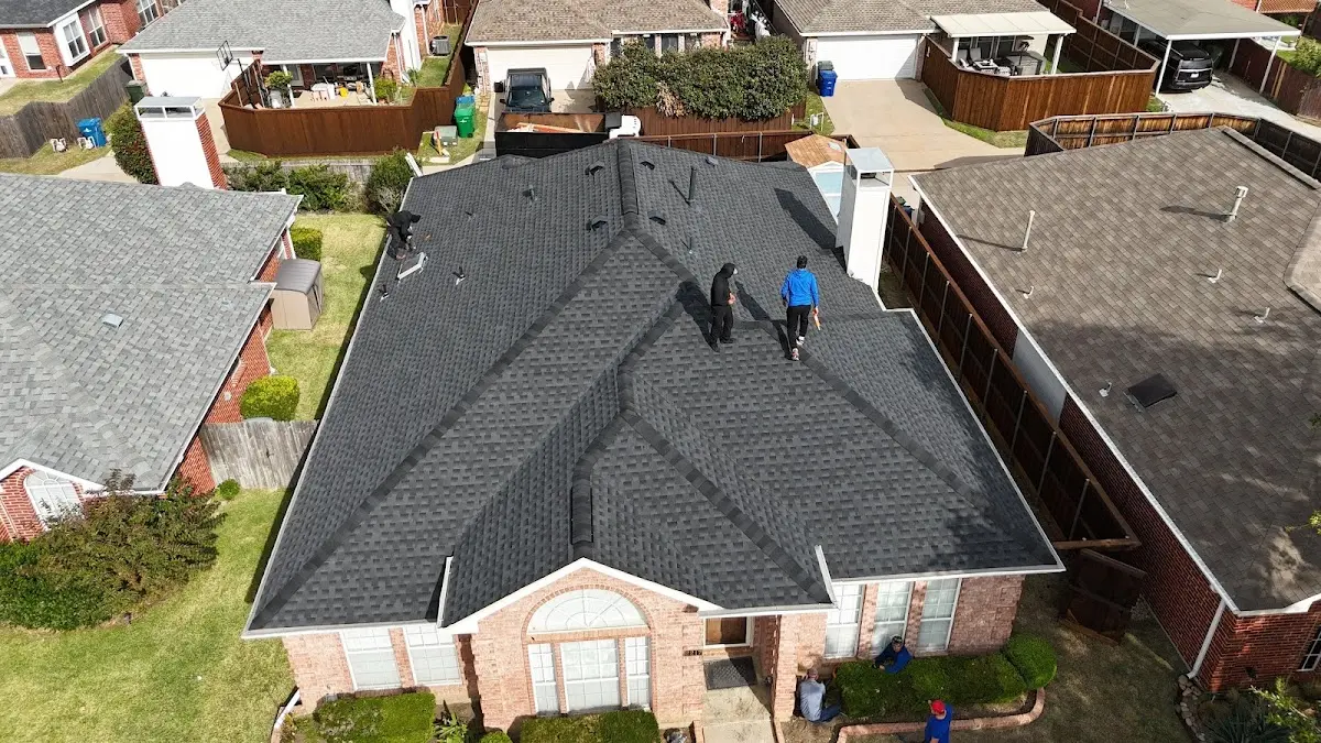 Slate & Tile Roof Repair work in progress on a Milpitas property